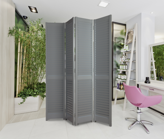 Ширма ПВХ 1.6x1.6 м цвет серый