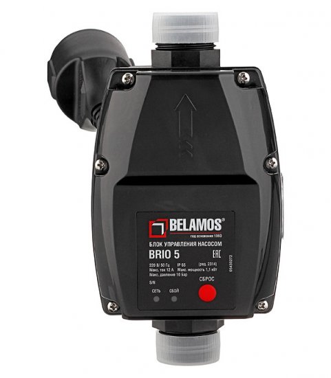 Блок автоматики для насоса Belamos с манометром и кабелем (Brio-5)