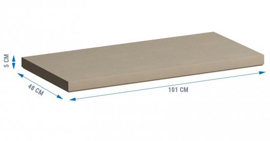 Столешница в ванную Scandi SC-100B 47x100x4 см литьевой мрамор цвет белый