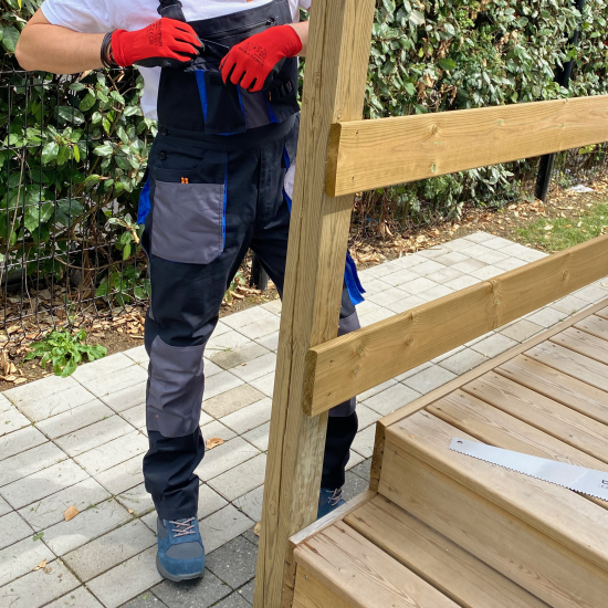 Полукомбинезон рабочий Dexter 367-00221 цвет черный размер S