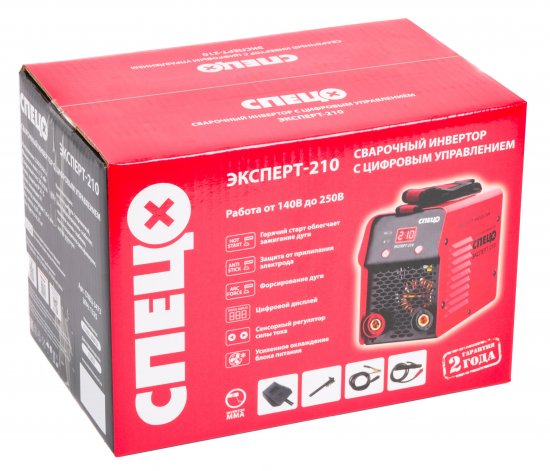 Сварочный аппарат инверторный Спец Эксперт-210, 210 А, до 5 мм