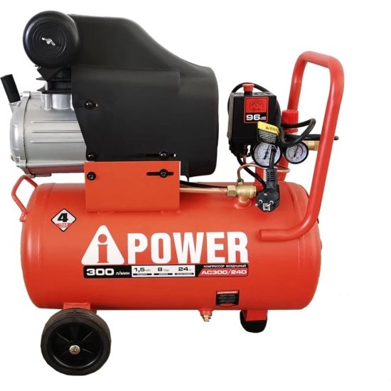Поршневой масляный компрессор A-iPower AC300/24D