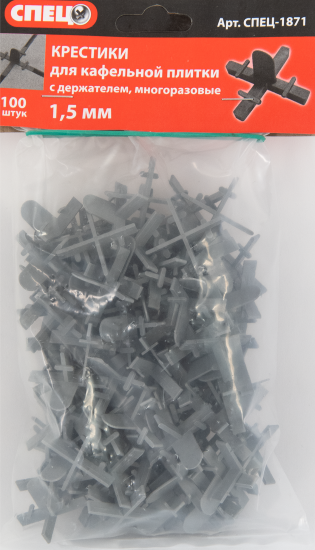 Крестики для швов с держателем Спец 1.5 мм 100 шт.