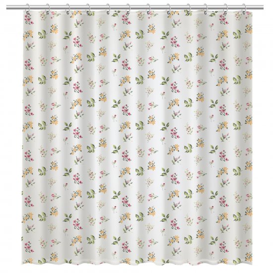 Штора для ванной Fixsen Flora 180x200 см полиэстер цвет белый