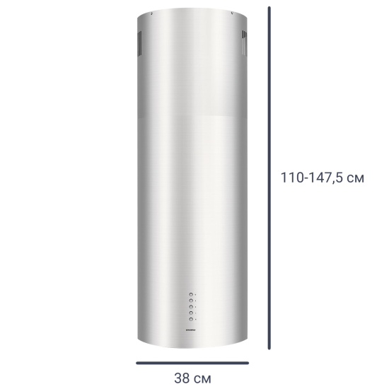 Вытяжка островная Maunfeld Lee Push 39 см цвет нержавеющая сталь