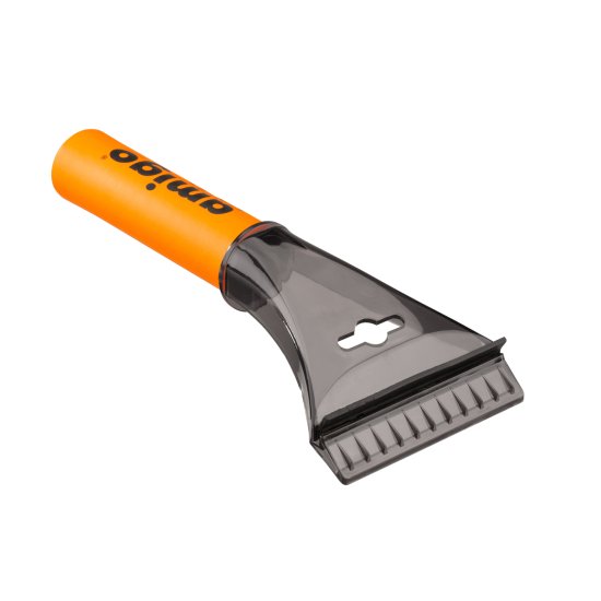 Скребок для льда Amigo 21 см пластик черный/оранжевый