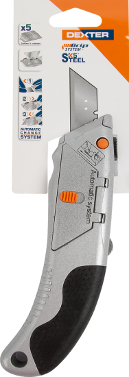 Нож Dexter трапециевидный с изогнутой ручкой 19 мм