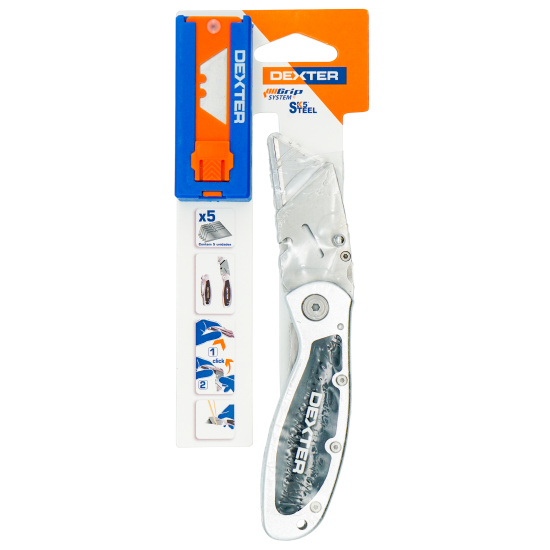 Нож складной Dexter трапециевидный 19 мм