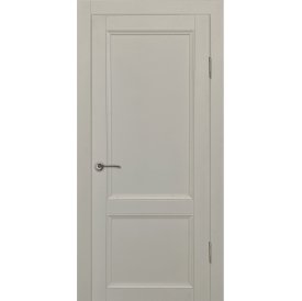 Дверь межкомнатная глухая Рондо 80x200 см Hardflex цвет серый жемчуг с замком и петлями