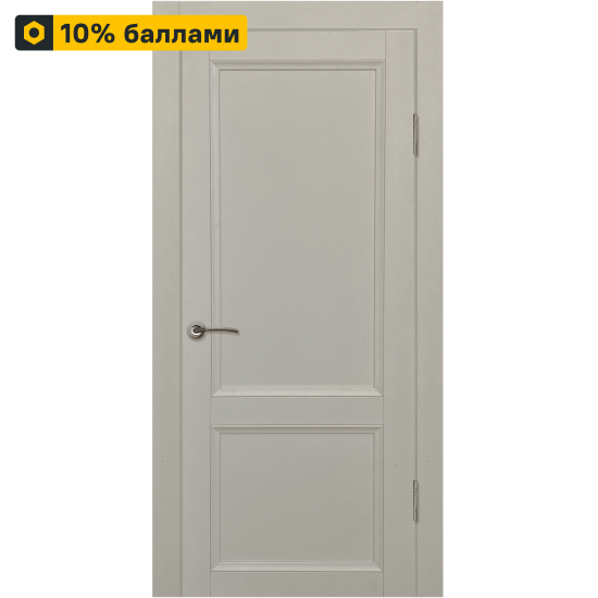 Дверь межкомнатная глухая Рондо 70x200 см Hardflex цвет серый жемчуг с замком и петлями