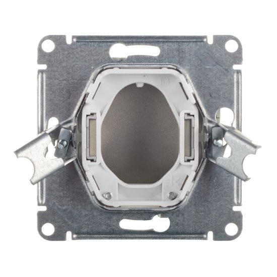 Вывод кабеля Systeme Electric AtlasDesign встраиваемый алюминий (ATN000399)