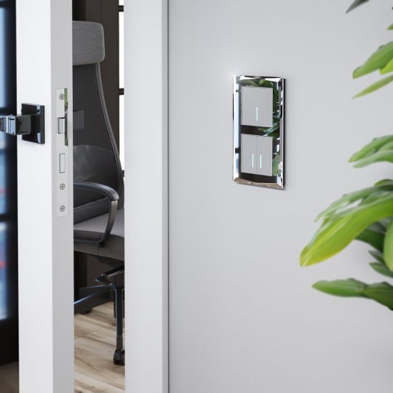 Умный выключатель сенсорный Werkel Minimir Home (a048323) одноклавишный скрытая установка серебро