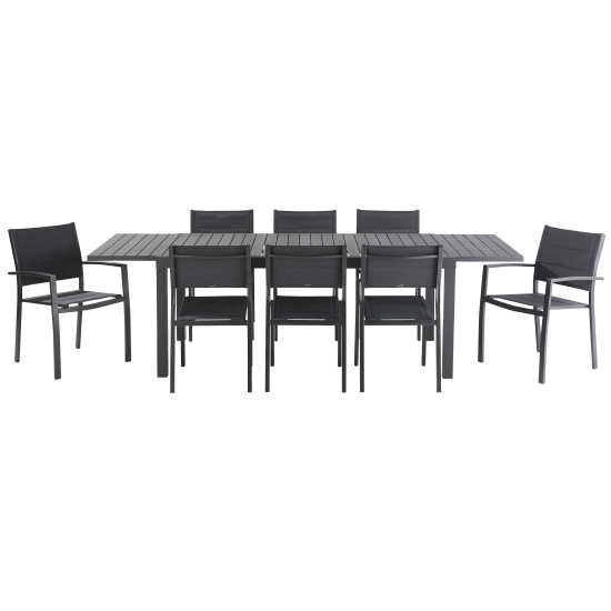 Стол раздвижной Naterial Lyra 180x260x96 см алюминий цвет антрацит