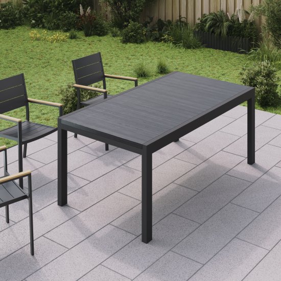Стол раздвижной Naterial Lyra 180x260x96 см алюминий цвет антрацит