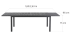 Стол раздвижной Naterial Lyra 180x260x96 см алюминий цвет антрацит