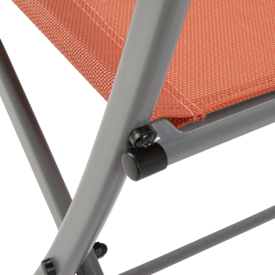 Стул складной Naterial Emys 52.5x84x42 см сталь цвет кирпичный