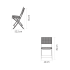 Стул складной Naterial Emys 52.5x84x42 см сталь цвет кирпичный