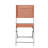 Стул складной Naterial Emys 52.5x84x42 см сталь цвет кирпичный