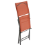 Стул складной Naterial Emys 52.5x84x42 см сталь цвет кирпичный