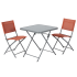 Стул складной Naterial Emys 52.5x84x42 см сталь цвет кирпичный