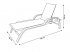 Шезлонг GreenGard Фиджи 196x77x35 см сталь/полиротанг коричневый