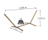 Опора для гамака Naterial Isma 299x112.5 см сталь бежевый