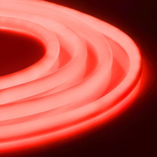 Гибкий неон термостойкий Apeyron SMD2835 24В 13 мм 5м 14.4 Вт/м 120диод/м IP68 красный свет