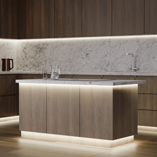 Светодиодная лента для контурной подсветки Apeyron SMD3528 24В 8 мм 2м 5 Вт/м 60диод/м 400 лм/м 4000 К нейтральный свет