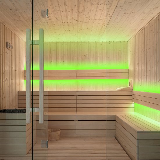 Гибкий неон термостойкий Apeyron SMD2835 24В 13 мм 5м 14.4 Вт/м 120диод/м IP68 зеленый свет