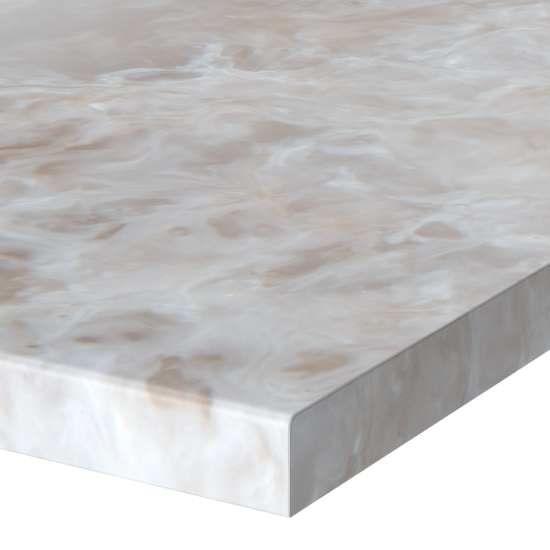 Столешница Раффиа 120x60x2 см искусственный камень цвет бежевый