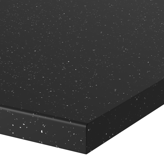 Столешница Найт 240x60x2 см искусственный камень цвет чёрный