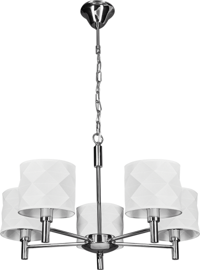 Люстра подвесная Freya FR5044PL-05CH 6 ламп Е14 цвет хром, белый