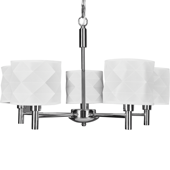 Люстра подвесная Freya FR5044PL-05CH 6 ламп Е14 цвет хром, белый