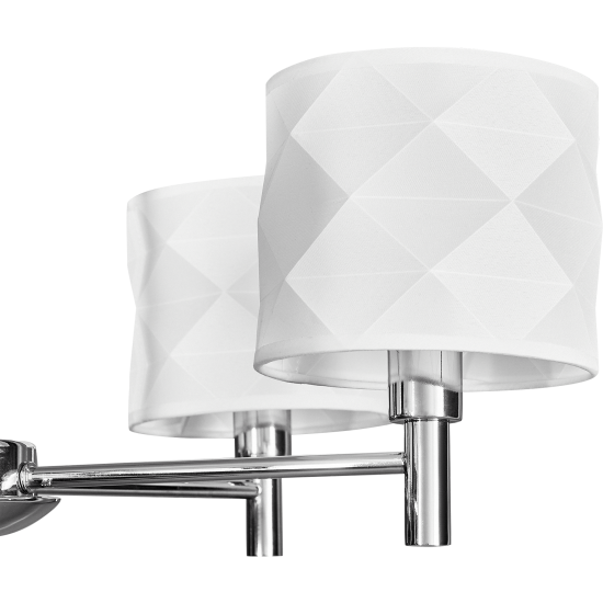 Люстра подвесная Freya FR5044PL-05CH 6 ламп Е14 цвет хром, белый