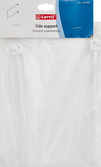 Разделитель на стойку Larvij 21.7x11.5x1.2 см сталь цвет белый