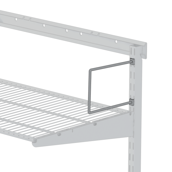 Разделитель на стойку Larvij 21.7x11.5x1.2 см сталь цвет белый