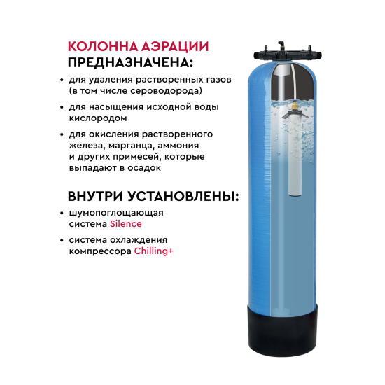 Система аэрации BARRIER PRO AERO 100 10x44 окисление железа и удаление сероводорода