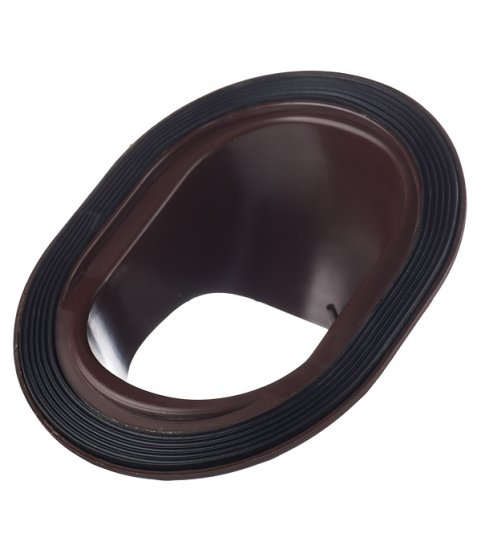 Проходной элемент Поливент для готовой кровли из гибкой черепицы коричневый RAL 8017