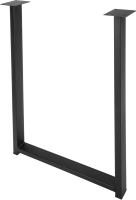 Подстолье для рабочей поверхности 85 см сталь цвет матовый черный