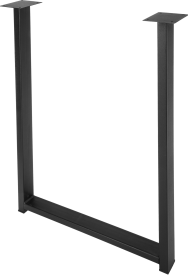 Подстолье для рабочей поверхности 85 см сталь цвет матовый черный