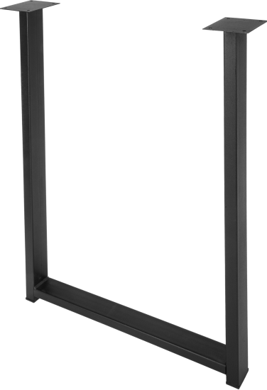 Подстолье для рабочей поверхности 85 см сталь цвет матовый черный