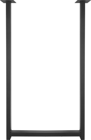 Подстолье для рабочей поверхности 85 см сталь цвет матовый черный