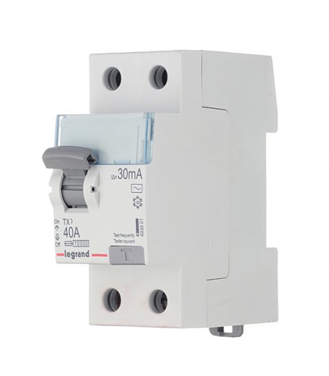 УЗО Legrand TX3 40А 1P+N тип AC 30 мА 10 кА (403001)