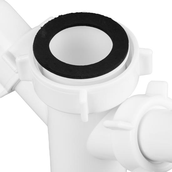 Патрубок с двойным отводом для стиральной машины Orio 1 1/2