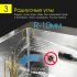Мойка для кухни Melana ProfLine 50х50х20 см врезная с сифоном сталь (R5050H)