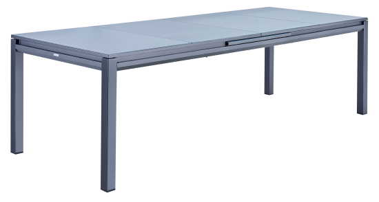 Садовый стол раздвижной Naterial Odyssea II 256/320x100x76 см алюминий/стекло антрацит