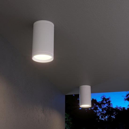 Светильник садово-парковый накладной Elektrostandard Light белый 100 мм GU10 10 Вт IP65 (35128/H)