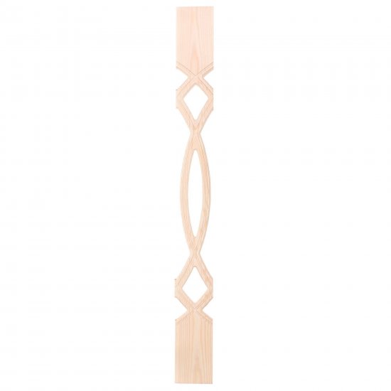 Балясина сращенная хвоя сорт Экстра Эллипс 18x90x900 мм