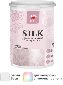 Покрытие декоративное Parade Silk базовое с эффектом мокрого шелка 0.9 л