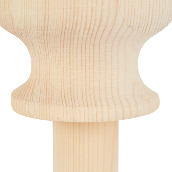 Шар для столба с ножкой плоский сращенный хвоя сорт Экстра 100 мм